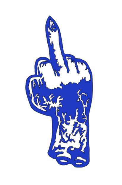 Zombie Middle Finger Vinyl Decal Sticker Halloween Horror Metaphysical