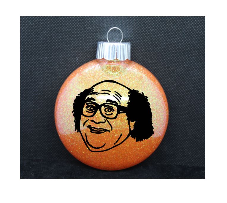 Frank Always Sunny in Philadelphia Glitter Christmas Ornament Shatterproof Horror
