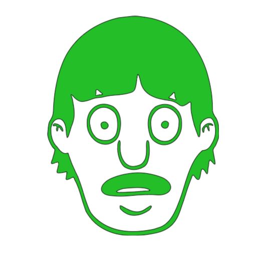 Gene Bob's Burgers Vinyl Decal Sticker Halloween Horror
