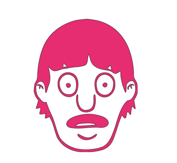 Gene Bob's Burgers Vinyl Decal Sticker Halloween Horror