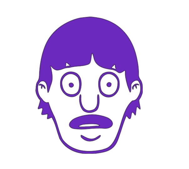 Gene Bob's Burgers Vinyl Decal Sticker Halloween Horror