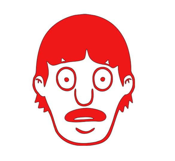 Gene Bob's Burgers Vinyl Decal Sticker Halloween Horror