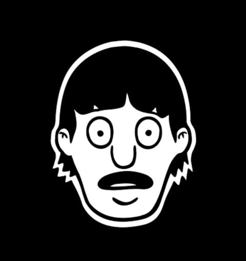 Gene Bob's Burgers Vinyl Decal Sticker Halloween Horror