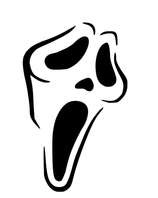 Scream Ghostface Vinyl Decal Sticker Halloween Horror