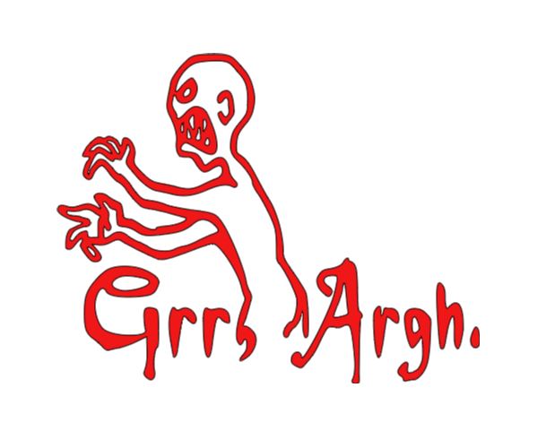 Grr Argh Buffy Vinyl Decal Sticker Halloween Horror Metaphysical