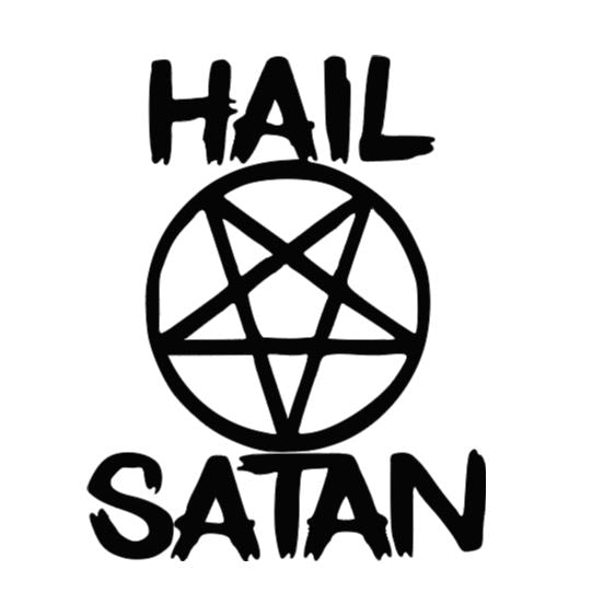 Hail Satan Vinyl Decal Sticker Halloween Horror Metaphysical