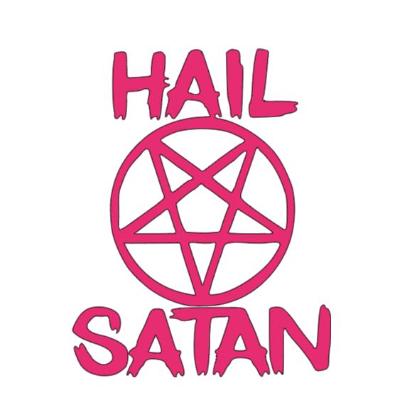 Hail Satan Vinyl Decal Sticker Halloween Horror Metaphysical