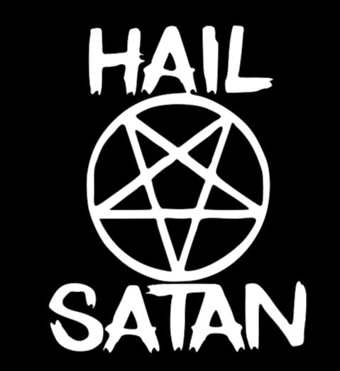 Hail Satan Vinyl Decal Sticker Halloween Horror Metaphysical