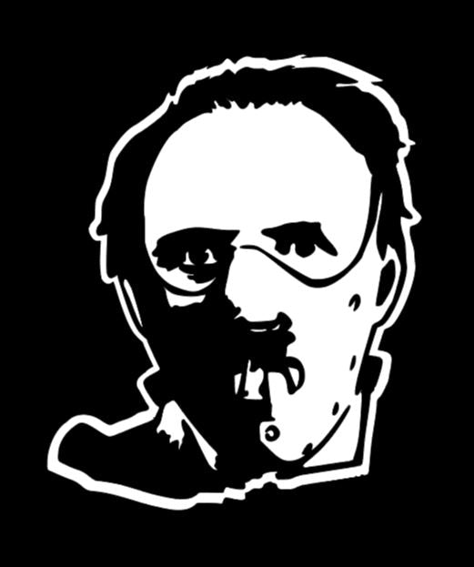 Hannibal Lecter Vinyl Decal Sticker Halloween Horror Metaphysical