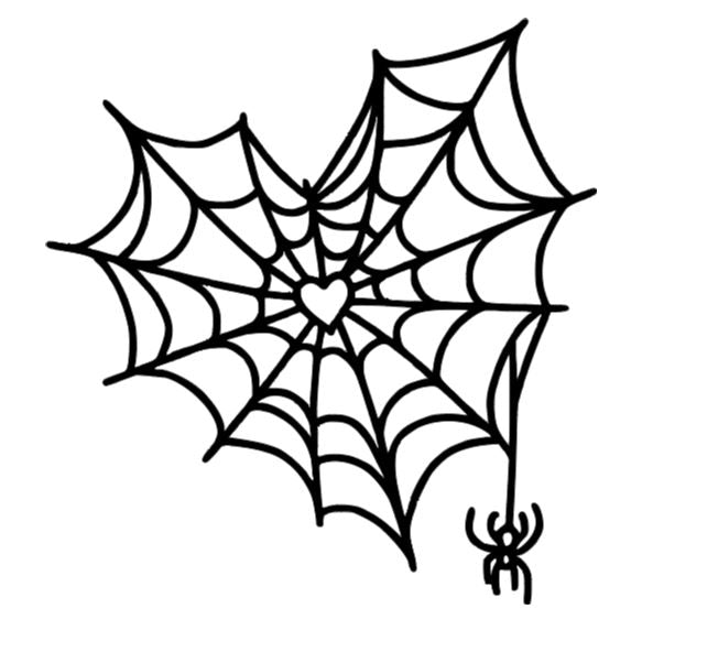 Heart Spider Web Vinyl Decal Sticker Halloween Horror Metaphysical
