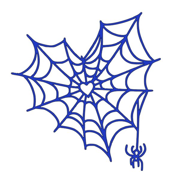 Heart Spider Web Vinyl Decal Sticker Halloween Horror Metaphysical