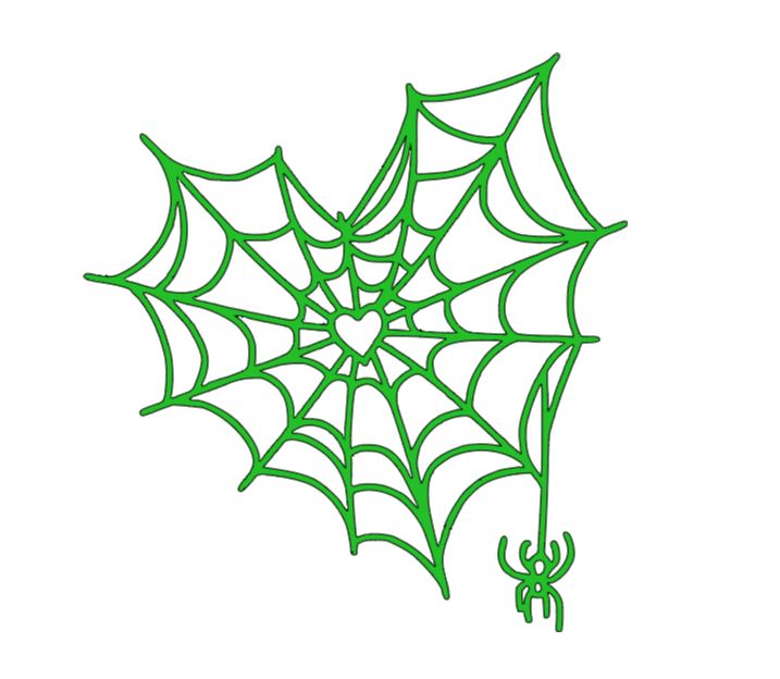 Heart Spider Web Vinyl Decal Sticker Halloween Horror Metaphysical