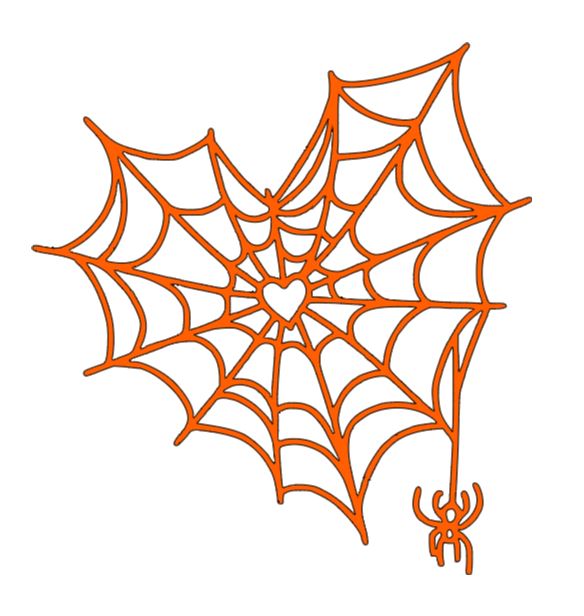 Heart Spider Web Vinyl Decal Sticker Halloween Horror Metaphysical