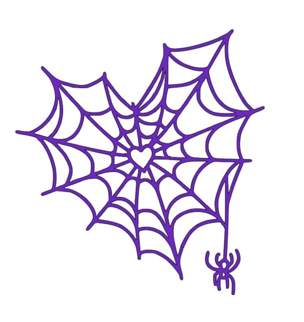 Heart Spider Web Vinyl Decal Sticker Halloween Horror Metaphysical