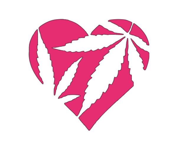 Weed Marijuana Heart Vinyl Decal Sticker Halloween Horror Metaphysical
