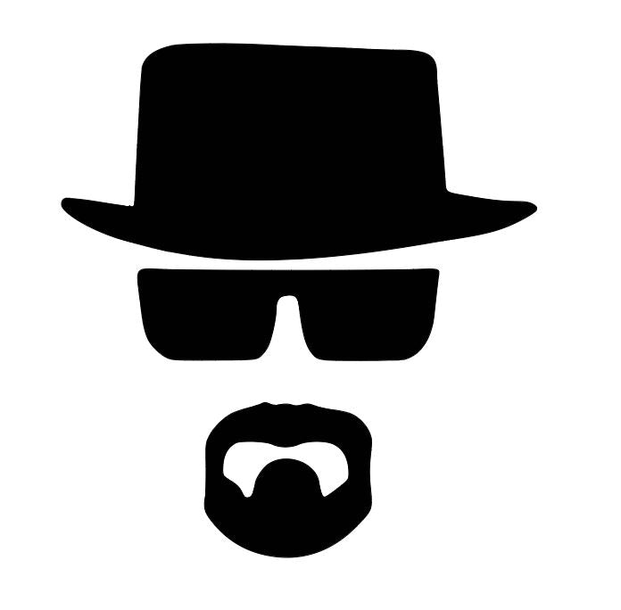 Heisenberg Breaking Bad Vinyl Decal Sticker Halloween Horror Metaphysical
