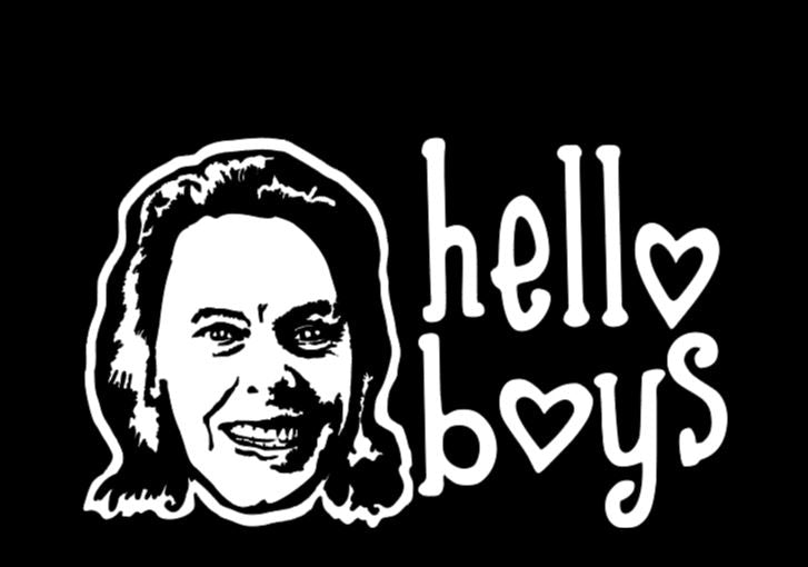 Aileen Wuornos Hello Boys Vinyl Decal Sticker Halloween Horror Metaphysical True Crime