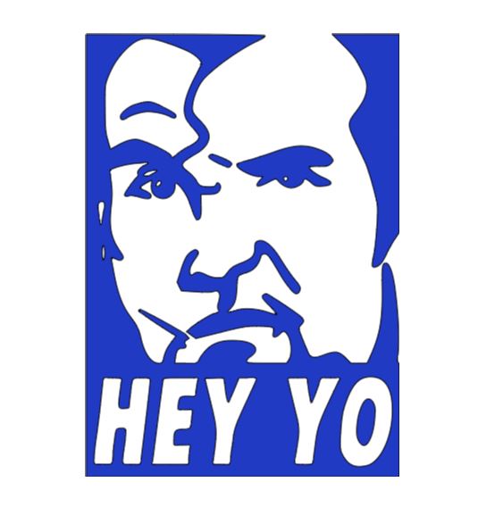 Hey Yo Razor Ramon Vinyl Decal Sticker Halloween Horror Wrestling