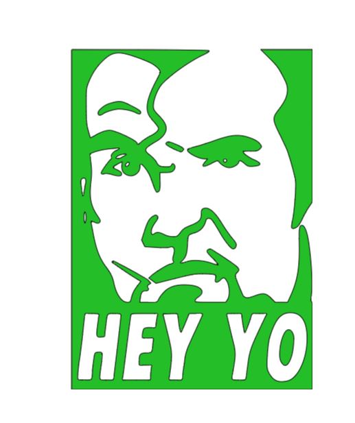 Hey Yo Razor Ramon Vinyl Decal Sticker Halloween Horror Wrestling
