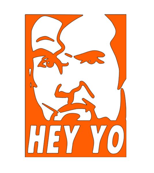 Hey Yo Razor Ramon Vinyl Decal Sticker Halloween Horror Wrestling
