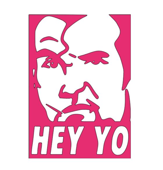 Hey Yo Razor Ramon Vinyl Decal Sticker Halloween Horror Wrestling