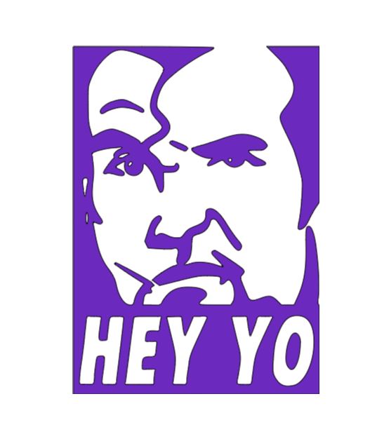 Hey Yo Razor Ramon Vinyl Decal Sticker Halloween Horror Wrestling