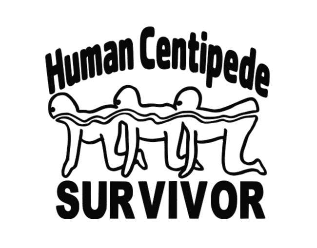 Human Centipede Survivor Vinyl Decal Sticker Halloween Horror Metaphysical