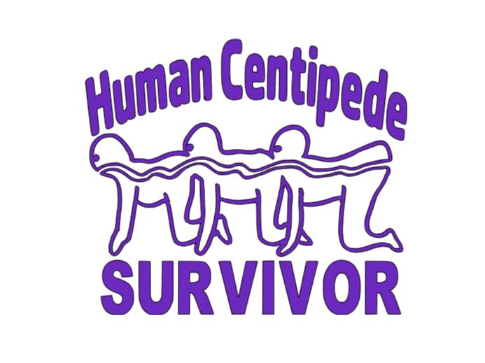 Human Centipede Survivor Vinyl Decal Sticker Halloween Horror Metaphysical
