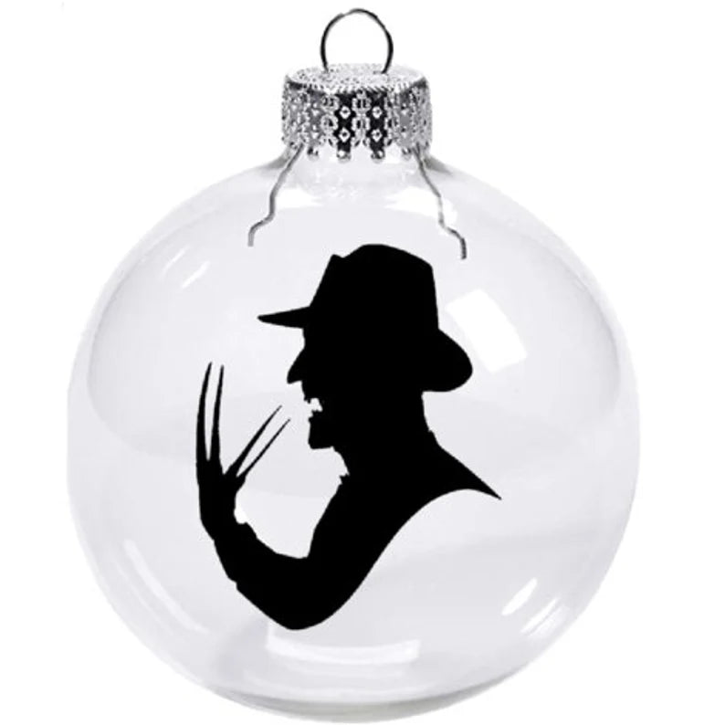 Freddy Nightmare Elm Street Clear Christmas Ornament Shatterproof Horror Halloween Metaphysical