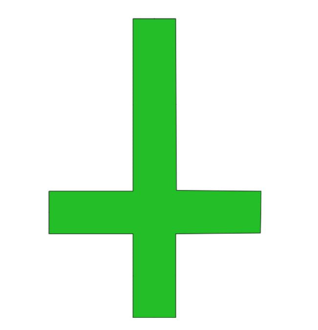 Inverted Cross Vinyl Decal Sticker Halloween Horror Metaphysical