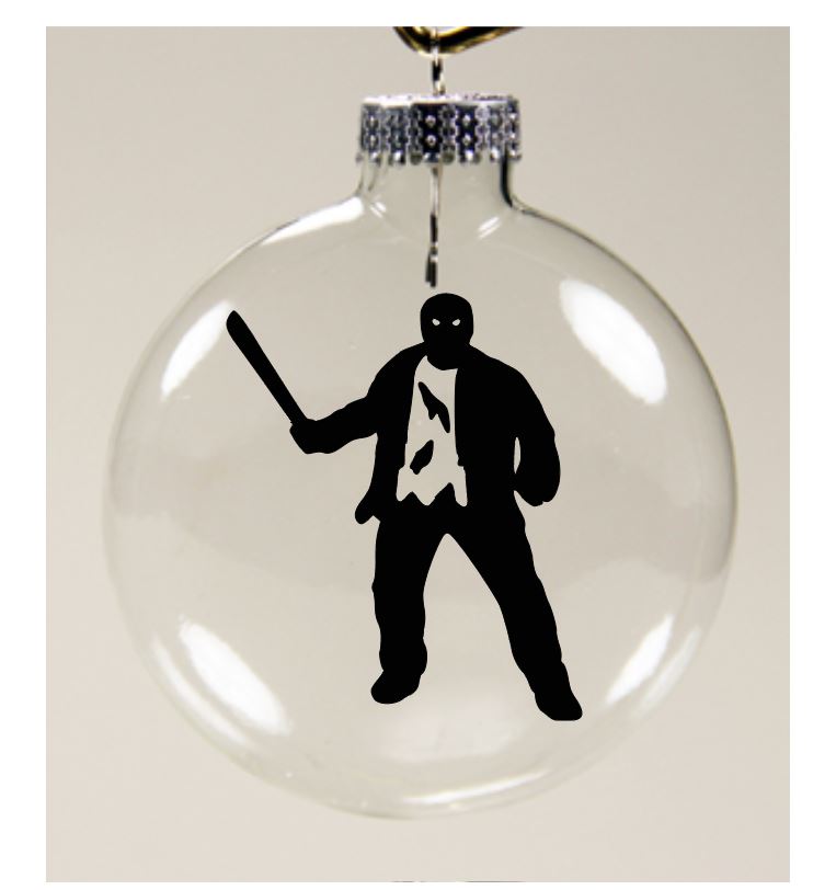 Jason Vorhees Friday the 13th Clear Christmas Ornament Shatterproof Horror Halloween Metaphysical