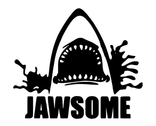 Jawsome Shark Vinyl Decal Sticker Halloween Horror Metaphysical