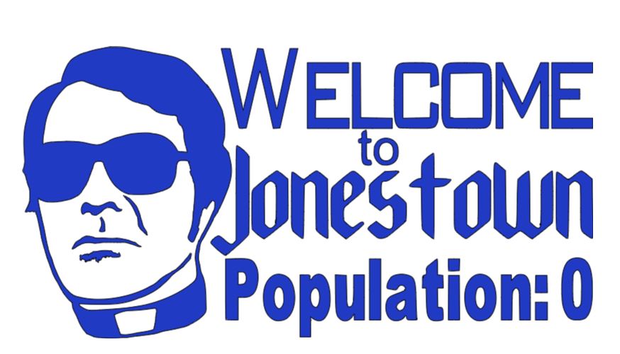 Jim Jones Jonestown Cult True Crime Vinyl Decal Sticker Halloween Horror Metaphysical