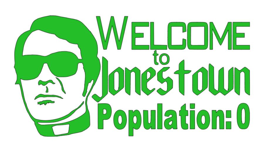 Jim Jones Jonestown Cult True Crime Vinyl Decal Sticker Halloween Horror Metaphysical