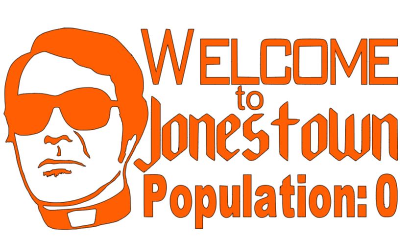 Jim Jones Jonestown Cult True Crime Vinyl Decal Sticker Halloween Horror Metaphysical
