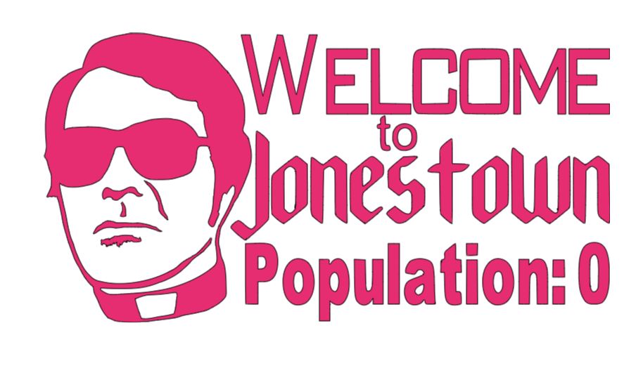 Jim Jones Jonestown Cult True Crime Vinyl Decal Sticker Halloween Horror Metaphysical