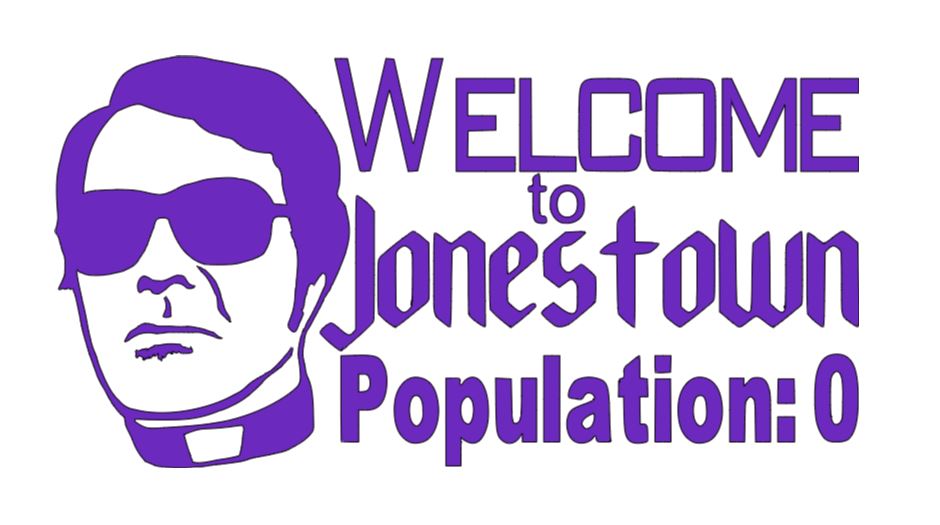 Jim Jones Jonestown Cult True Crime Vinyl Decal Sticker Halloween Horror Metaphysical