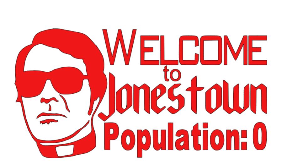 Jim Jones Jonestown Cult True Crime Vinyl Decal Sticker Halloween Horror Metaphysical