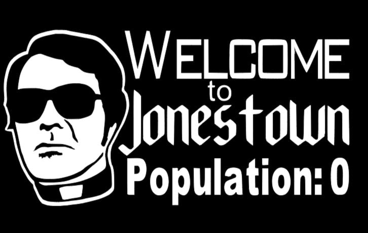 Jim Jones Jonestown Cult True Crime Vinyl Decal Sticker Halloween Horror Metaphysical