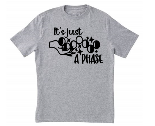 Just a Phase Moon Witch Unisex Shirt Tee Clothing Horror Halloween
