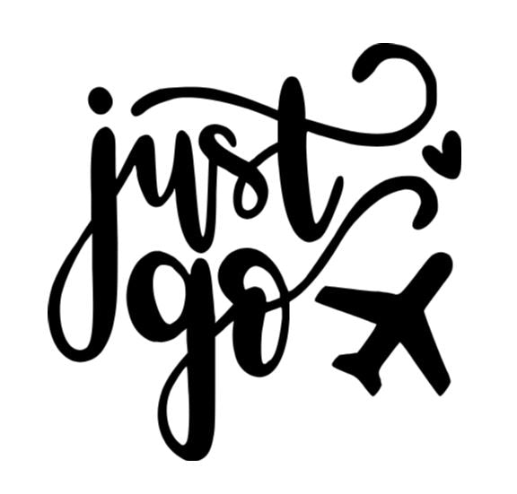 Just Go Travel Vinyl Decal Sticker Halloween Horror Metaphysical