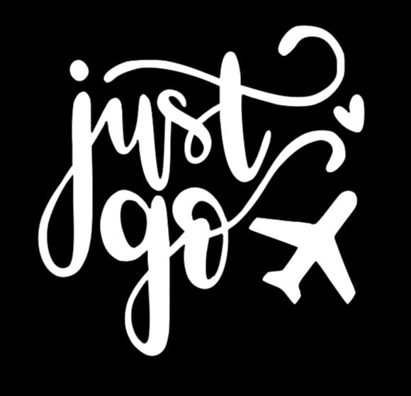 Just Go Travel Vinyl Decal Sticker Halloween Horror Metaphysical