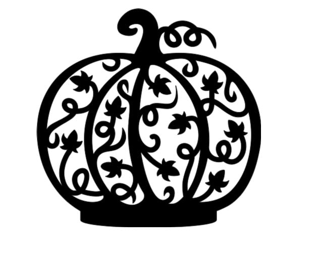 Intricate Pumpkin Vinyl Decal Sticker Halloween Horror Metaphysical