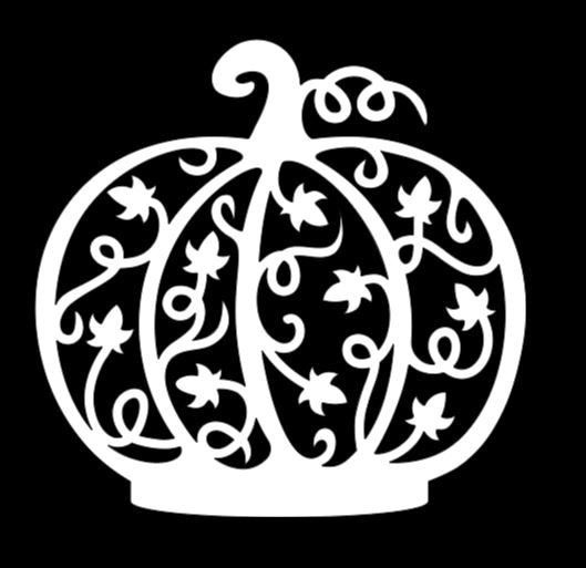 Intricate Pumpkin Vinyl Decal Sticker Halloween Horror Metaphysical