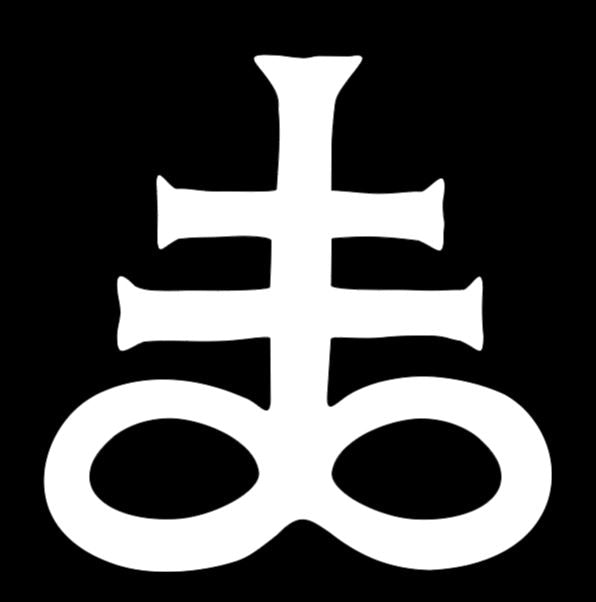 Leviathan Cross Vinyl Decal Sticker Halloween Horror Metaphysical