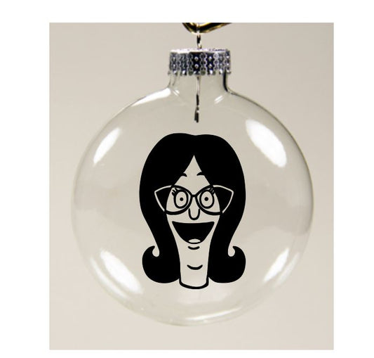 Linda Bob's Burgers Clear Christmas Ornament Shatterproof Horror Halloween