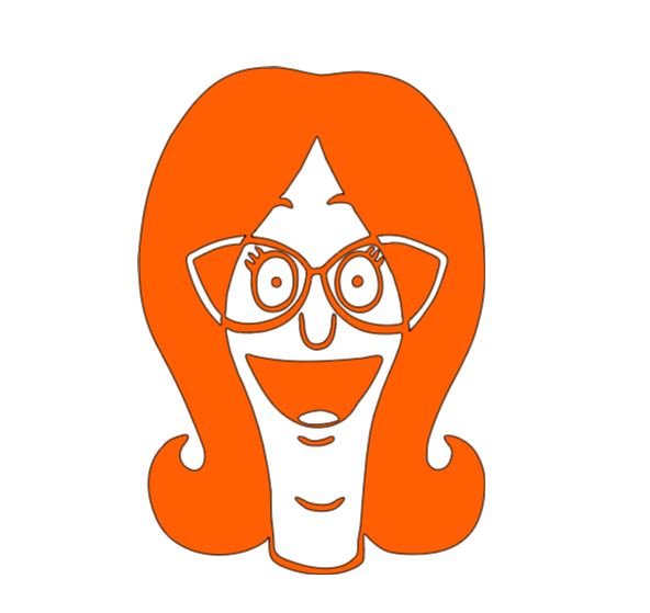 Linda Bob's Burgers Vinyl Decal Sticker Halloween Horror