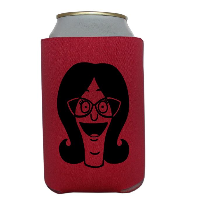 Linda Bob's Burgers Koozie Can Cooler Holder Horror True Crime