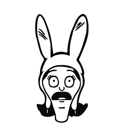 Louise Bob's Burgers Vinyl Decal Sticker Halloween Horror