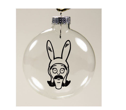 Louise Bob's Burgers Clear Christmas Ornament Shatterproof Horror Halloween